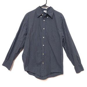Old Navy Men's Blue Checkered Button-Down Shirt